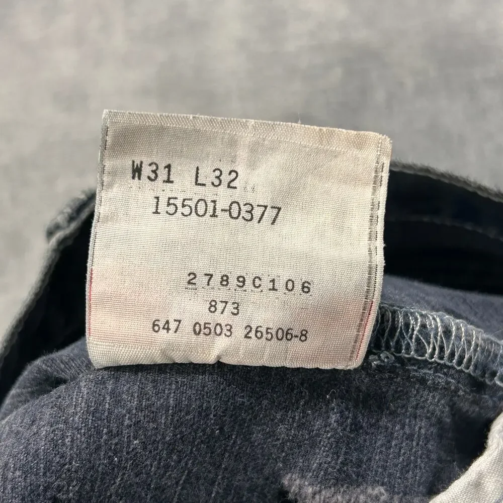 Vintage Y2K Levis 501 XX Jeans Dark Wash Mens 30x31 2003 Made in Mexico